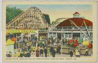 Roller-coaster, aeroplane ride and merry-go-round, Sunnyside Beach